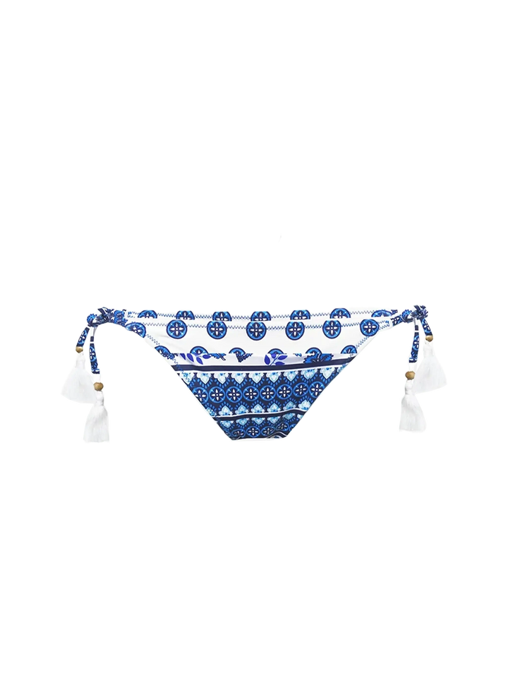 Woman cheeky swim briefs with pattern - MC2 Saint Barth
