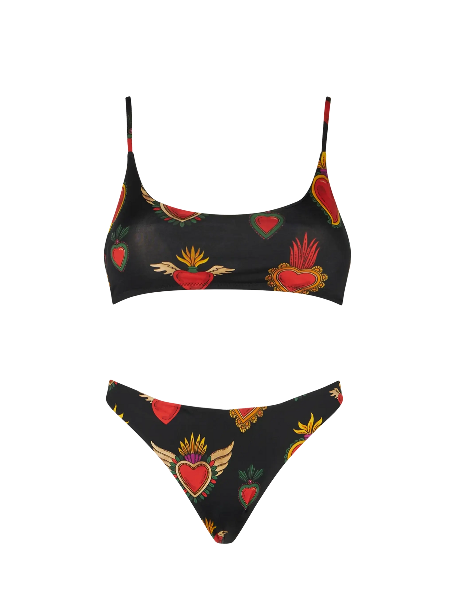 Woman sacred hearts bralette bikini - MC2 Saint Barth