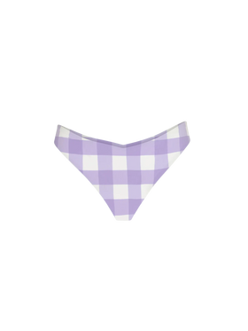 Woman cheeky swim briefs with gingham print - MC2 Saint Barth