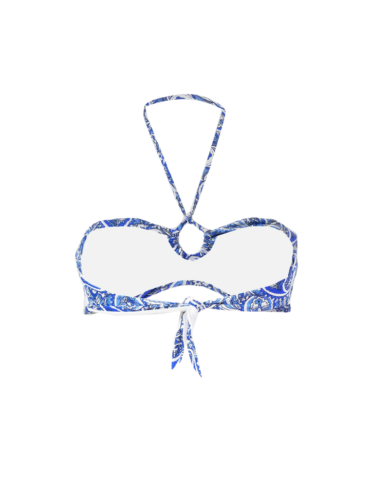 Bandanna print bandeau top - MC2 Saint Barth