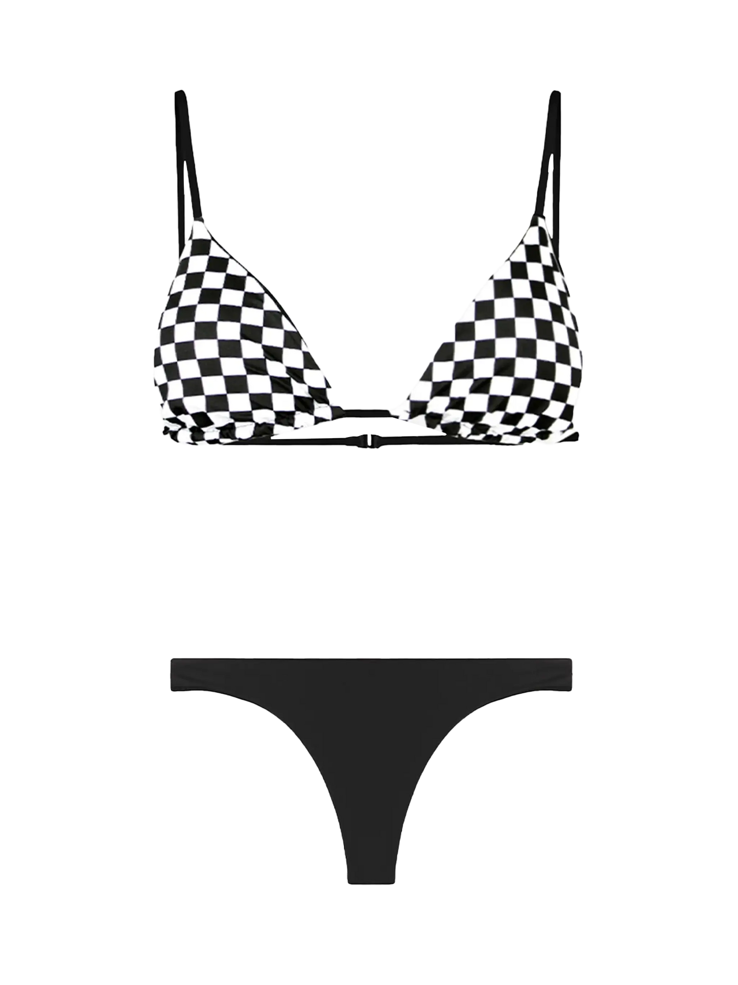 Woman triangle bikini with gingham print - MC2 Saint Barth