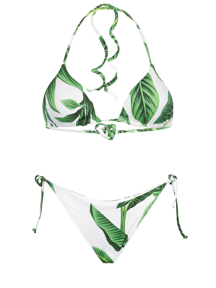Woman triangle bikini with tropical print - MC2 Saint Barth