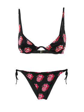 Rolling Stones® V wired triangle bikini - MC2 Saint Barth