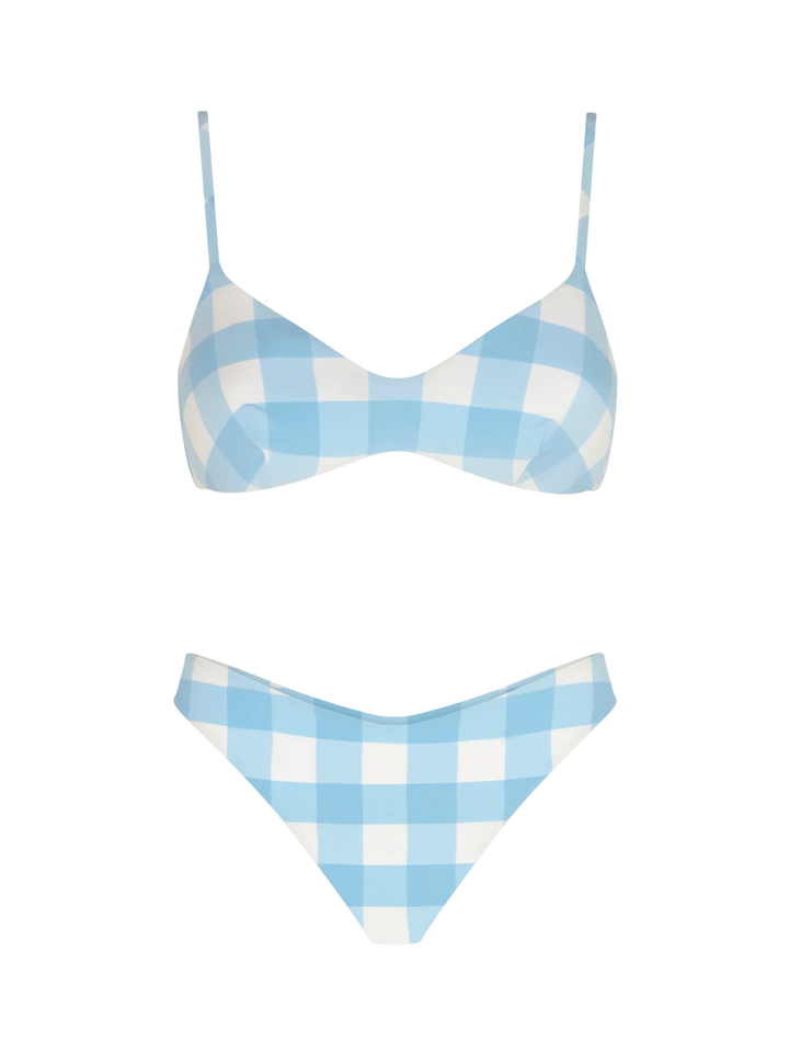 Gingham bralette bikini with cheeky swim briefs - MC2 Saint Barth