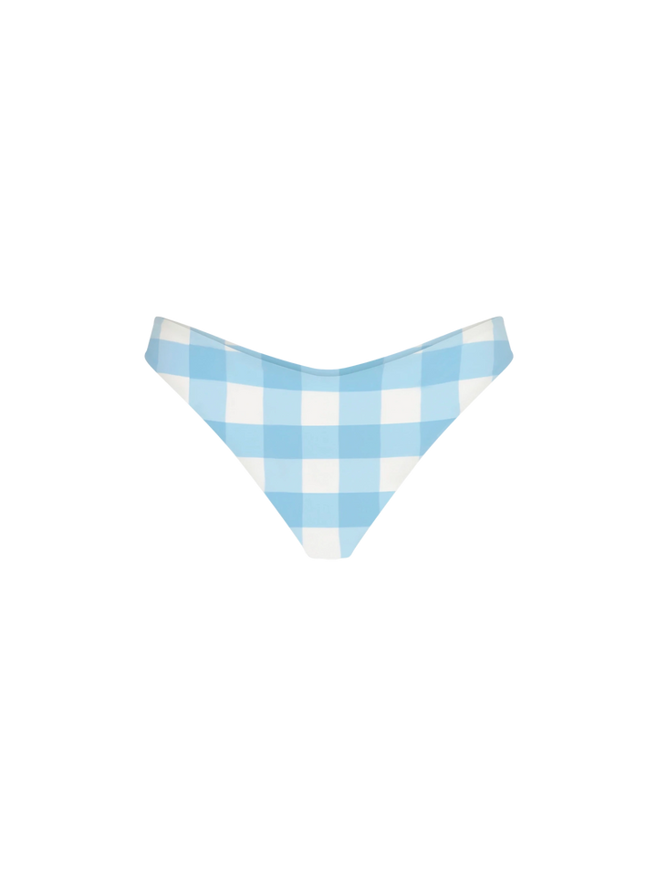 Woman cheeky swim briefs with gingham print - MC2 Saint Barth