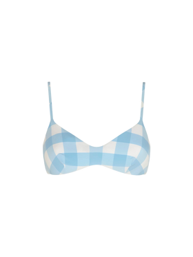 Light blue gingham bralette - MC2 Saint Barth