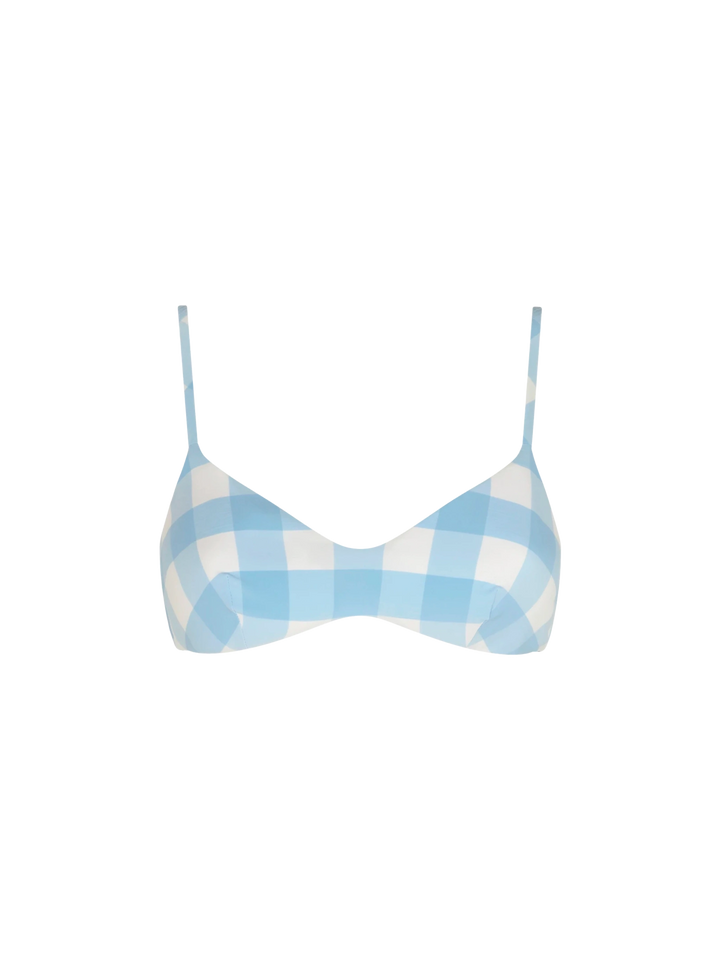 Light blue gingham bralette - MC2 Saint Barth