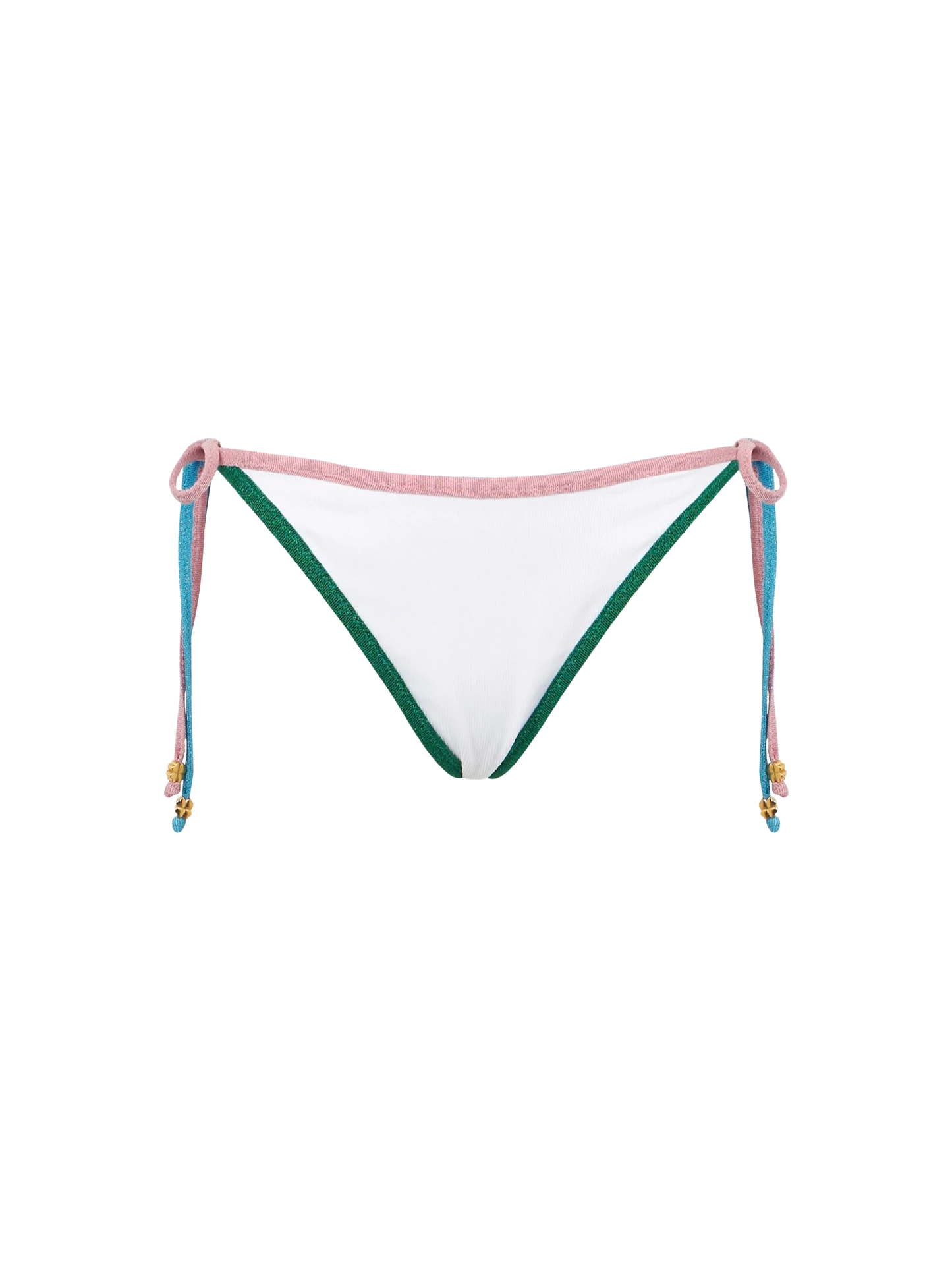 Ribbed cheeky swim briefs with lurex edges - MC2 Saint Barth