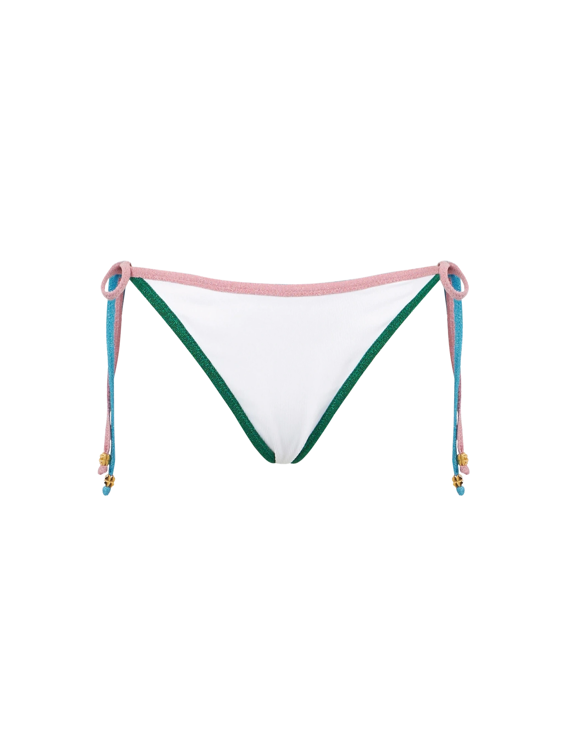 Ribbed cheeky swim briefs with lurex edges - MC2 Saint Barth