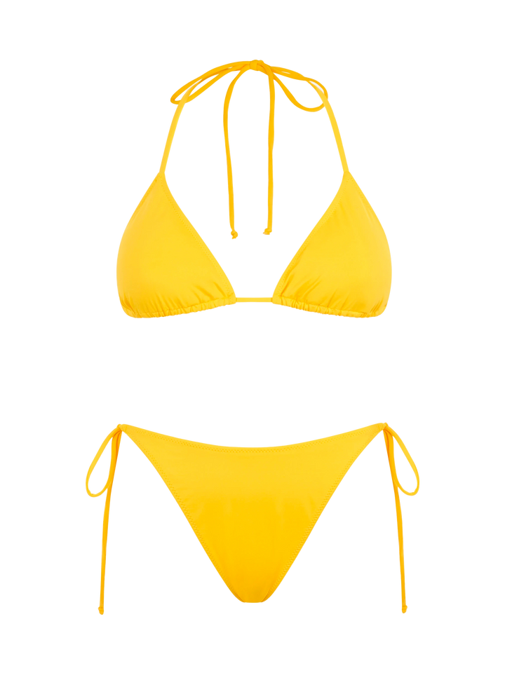 Woman yellow triangle bikini - MC2 Saint Barth
