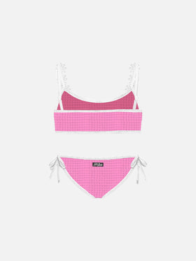 Girl bralette bikini with embroidery - MC2 Saint Barth
