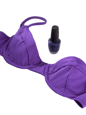 Woman violet underwired bralette swimsuit - MC2 Saint Barth
