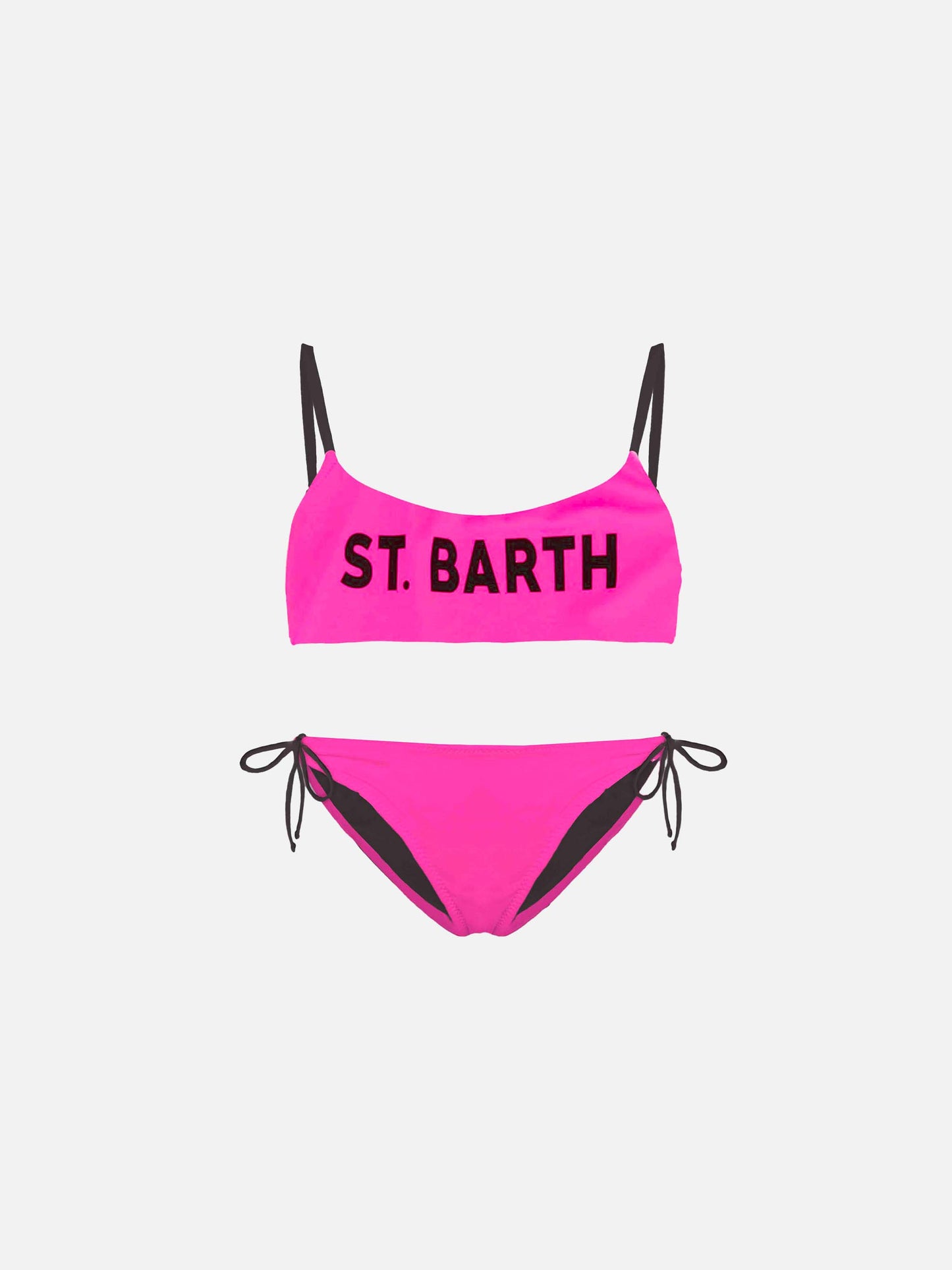 St. Barth front graphic girl's bralette bikini - MC2 Saint Barth