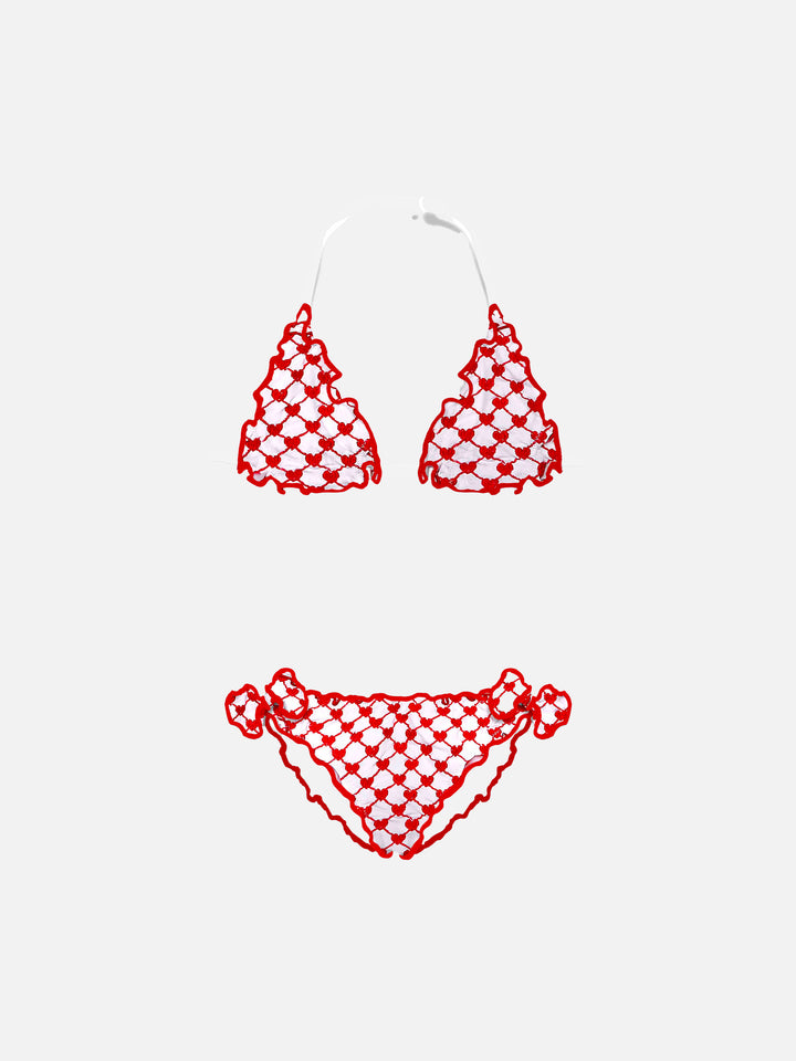 Girls embry heart Bikini - MC2 Saint Barth