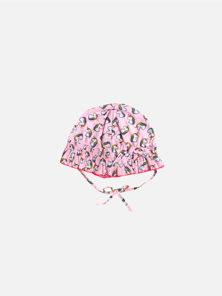 Girls Enfant Bonnet Unicorn print - MC2 Saint Barth