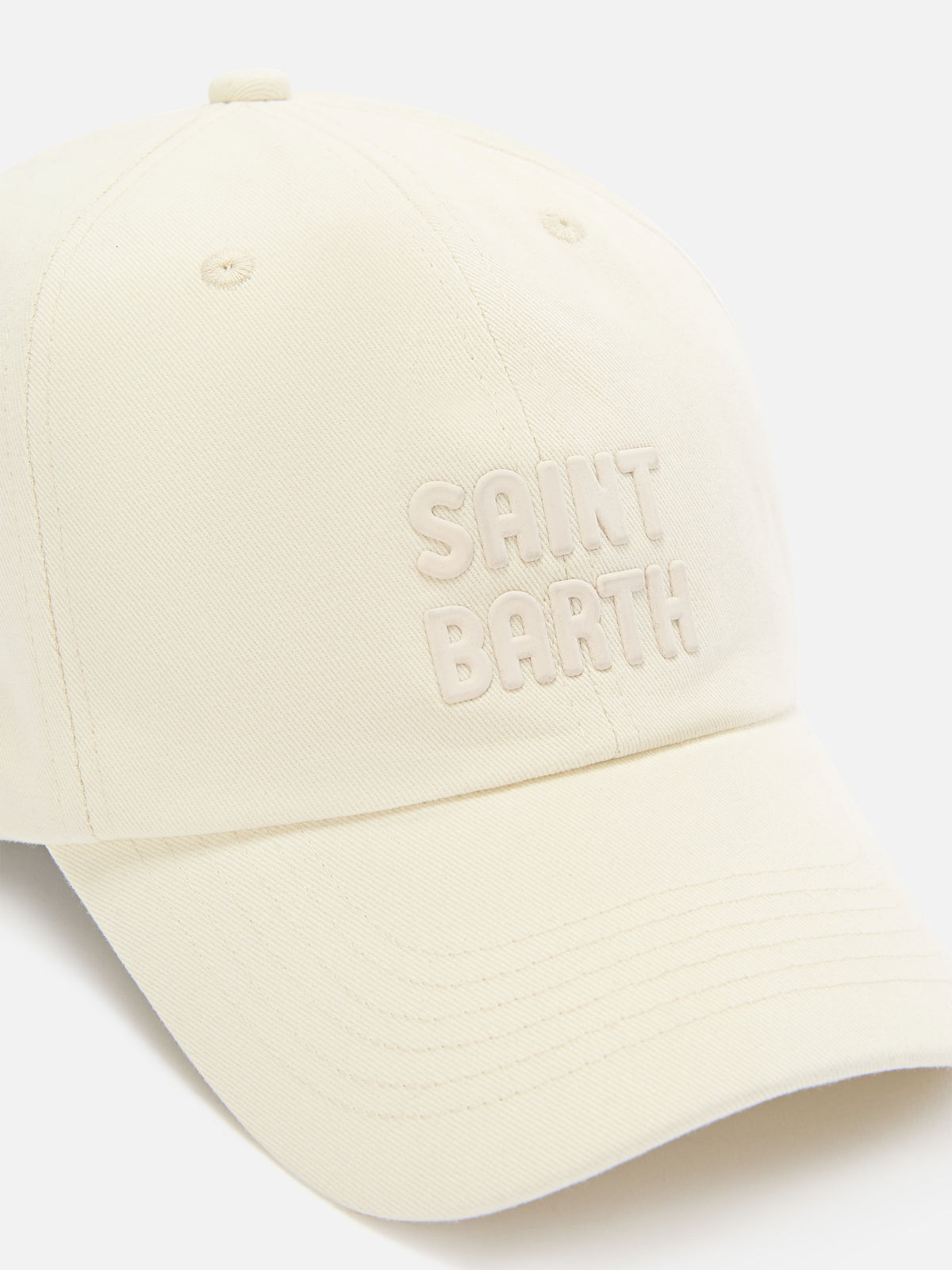 Off white Baseball Studio Kappe mit Logostickerei 