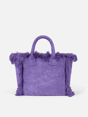 Colette purple terry soft handbag - MC2 Saint Barth