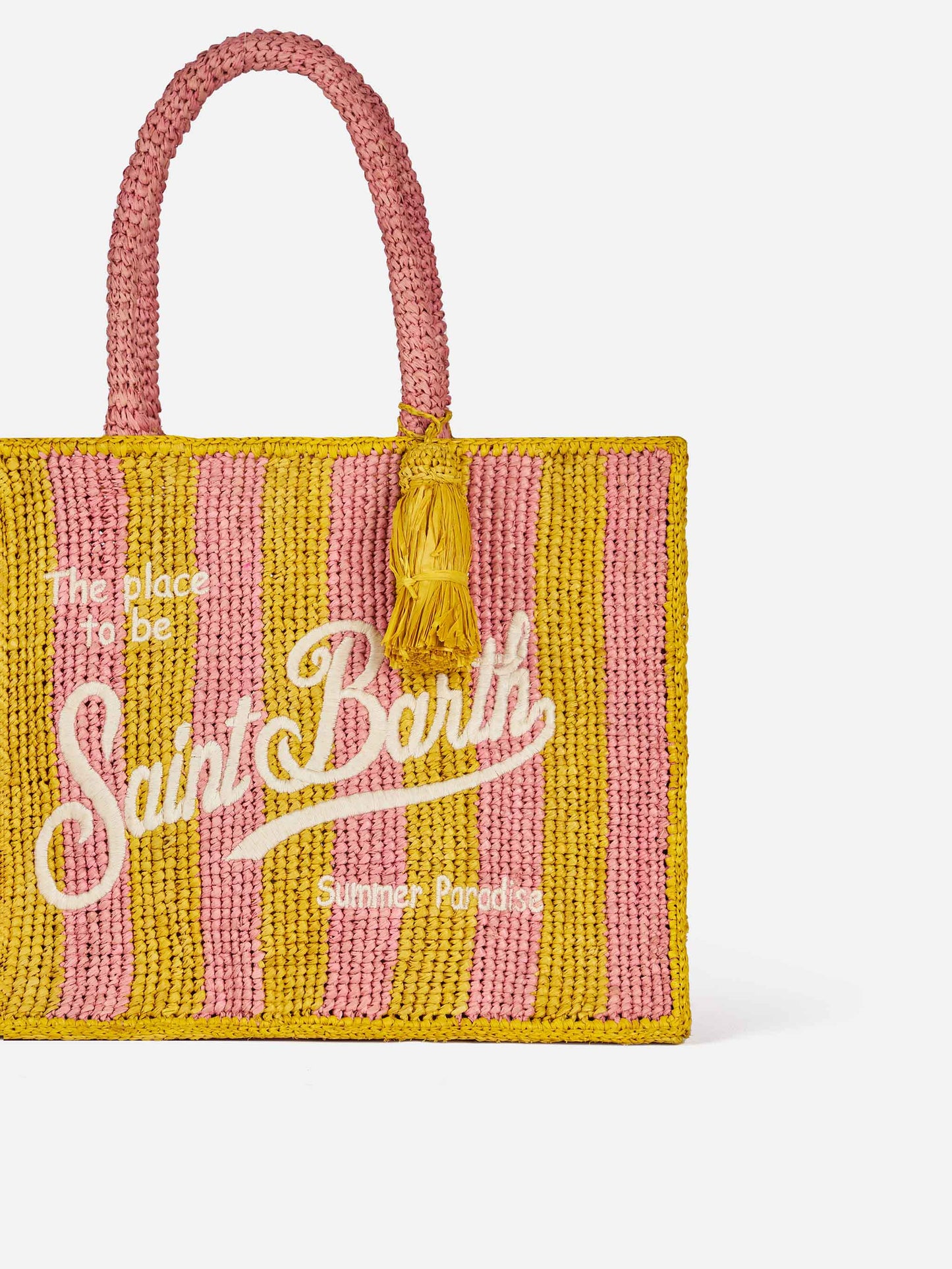 Striped Colette Raffia handbag - MC2 Saint Barth