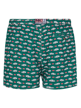 Lightweight fabric swim shorts Lighting with car print - MC2 Saint Barth