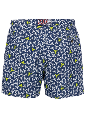 Man lightweight fabric swim-shorts Lighting Micro Fantasy with loabster print - MC2 Saint Barth