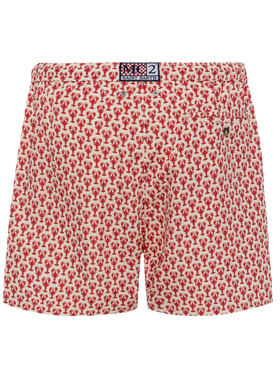 Lightweight fabric swim shorts Lighting 70 with lobster print - MC2 Saint Barth