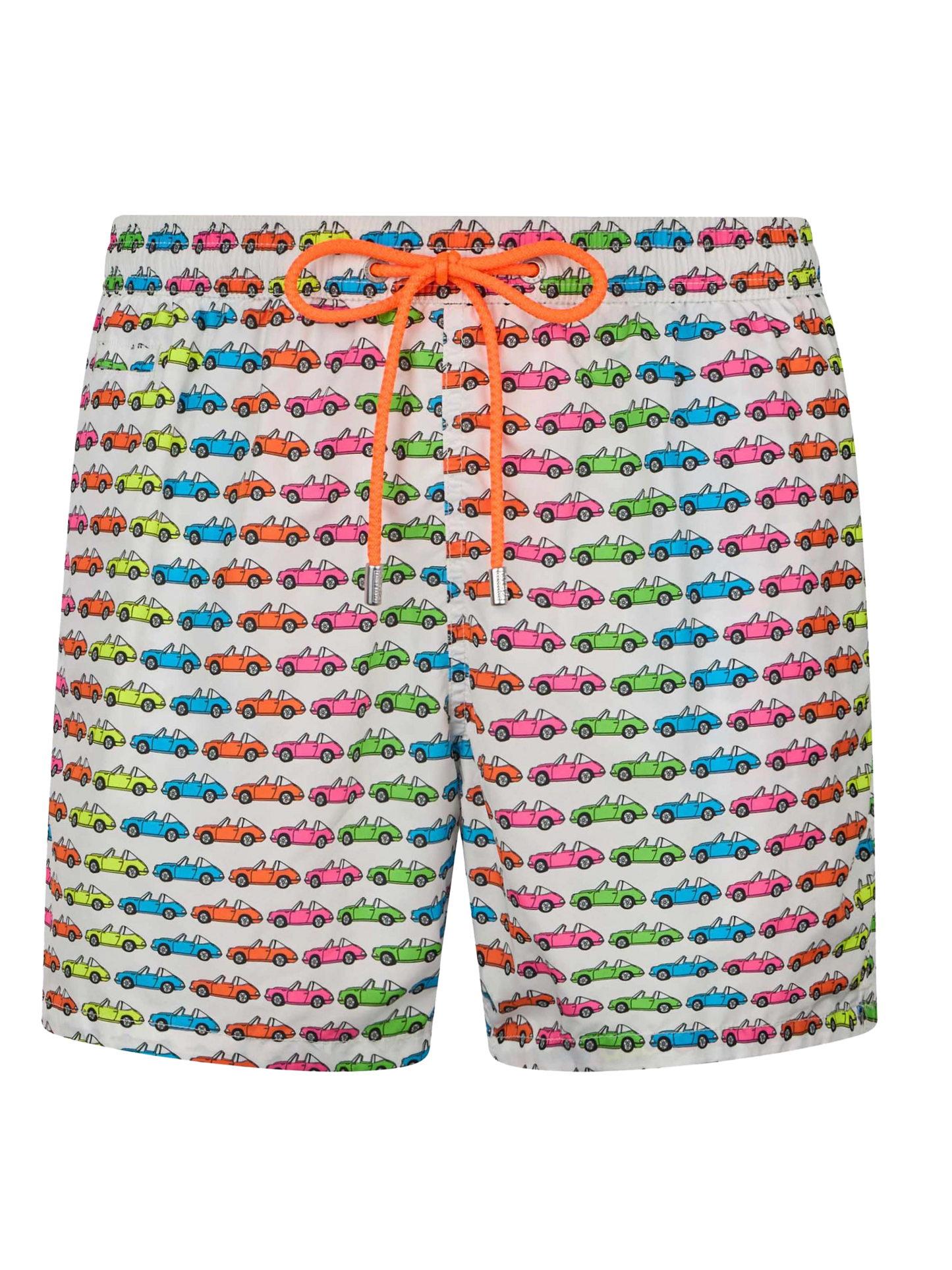 Man lightweight fabric swim-shorts Lighting Micro Fantasy with car print - MC2 Saint Barth