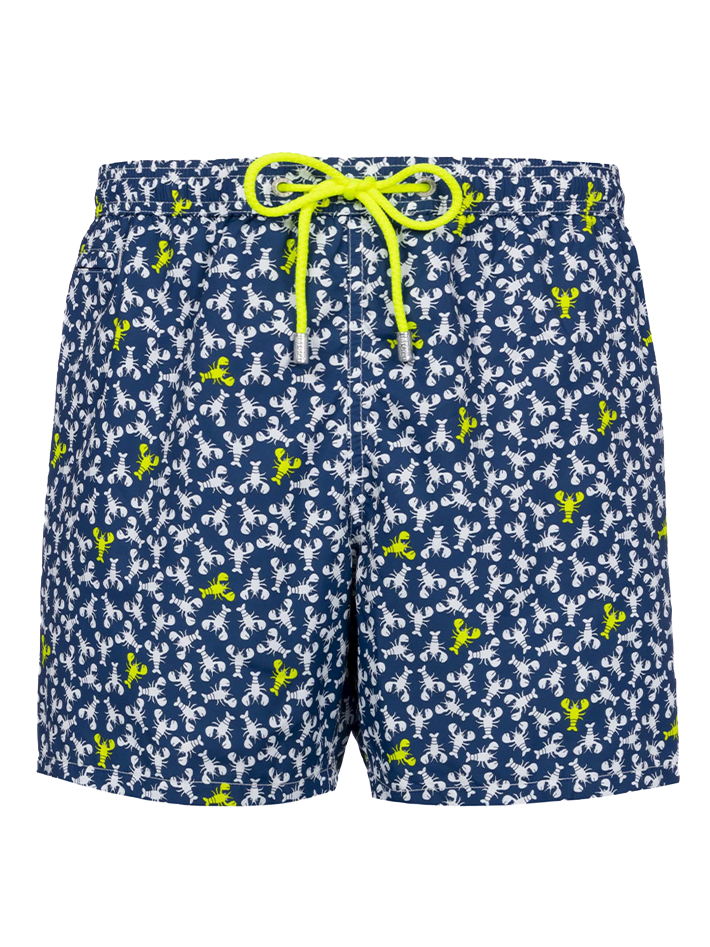Man lightweight fabric swim-shorts Lighting Micro Fantasy with loabster print - MC2 Saint Barth