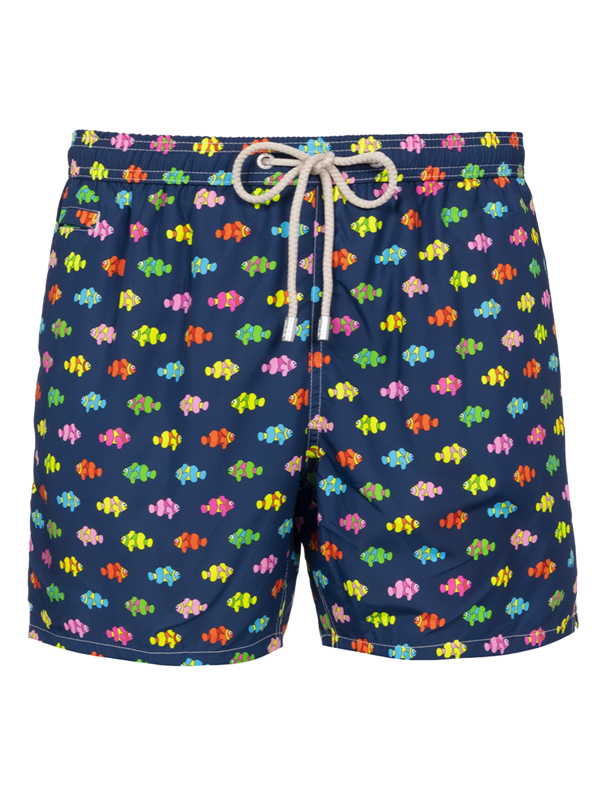 Man lightweight fabric swim-shorts Lighting Micro Fantasy with clownfishes print - MC2 Saint Barth