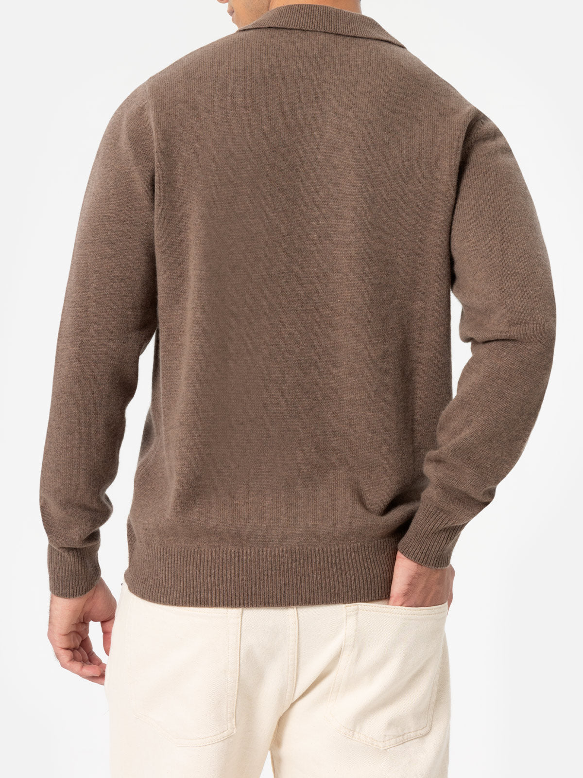 Man nut blended cashmere polo collar sweater Covent - MC2 Saint Barth
