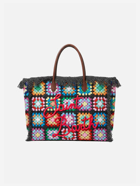 Colette crochet tiles handbag