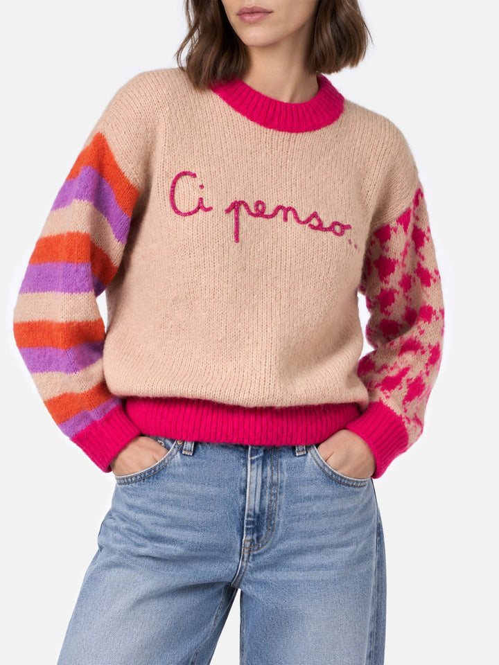 Maglia Danya Soft boxy con ricamo Ci penso