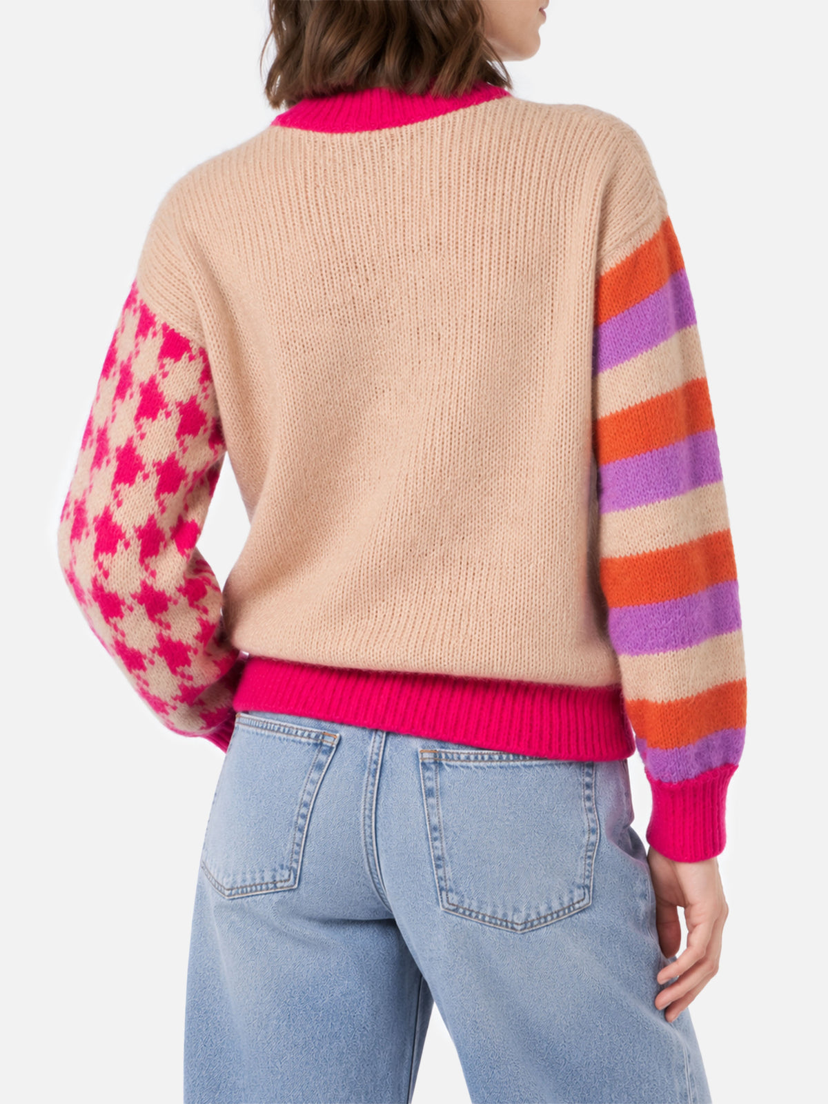Danya Soft boxy sweater with Ci penso embroidery