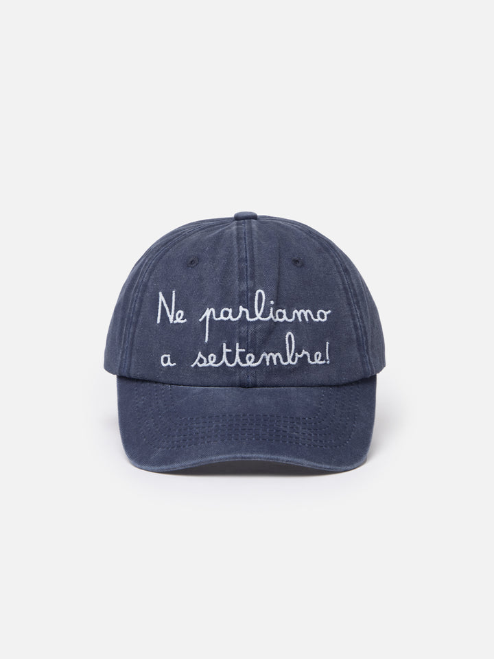 Denim-bestickte Baseballkappe Davis