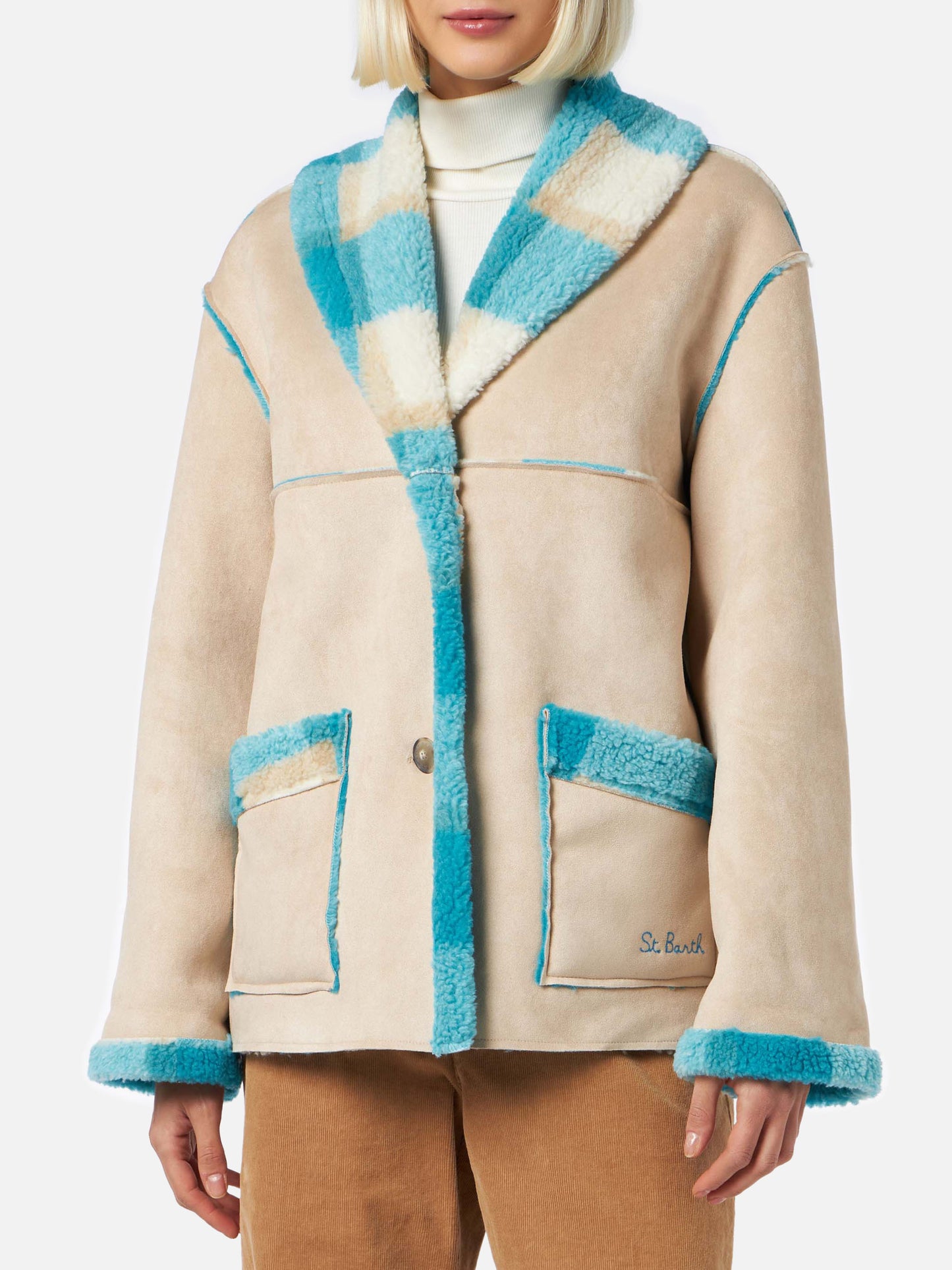 Wendejacke für Damen aus Lammfell