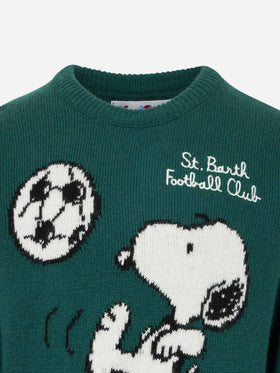 Rundhalspullover für Jungen mit Snoopy-Fußball-Jacquard | SNOOPY – PEANUTS™ SPECIAL EDITION