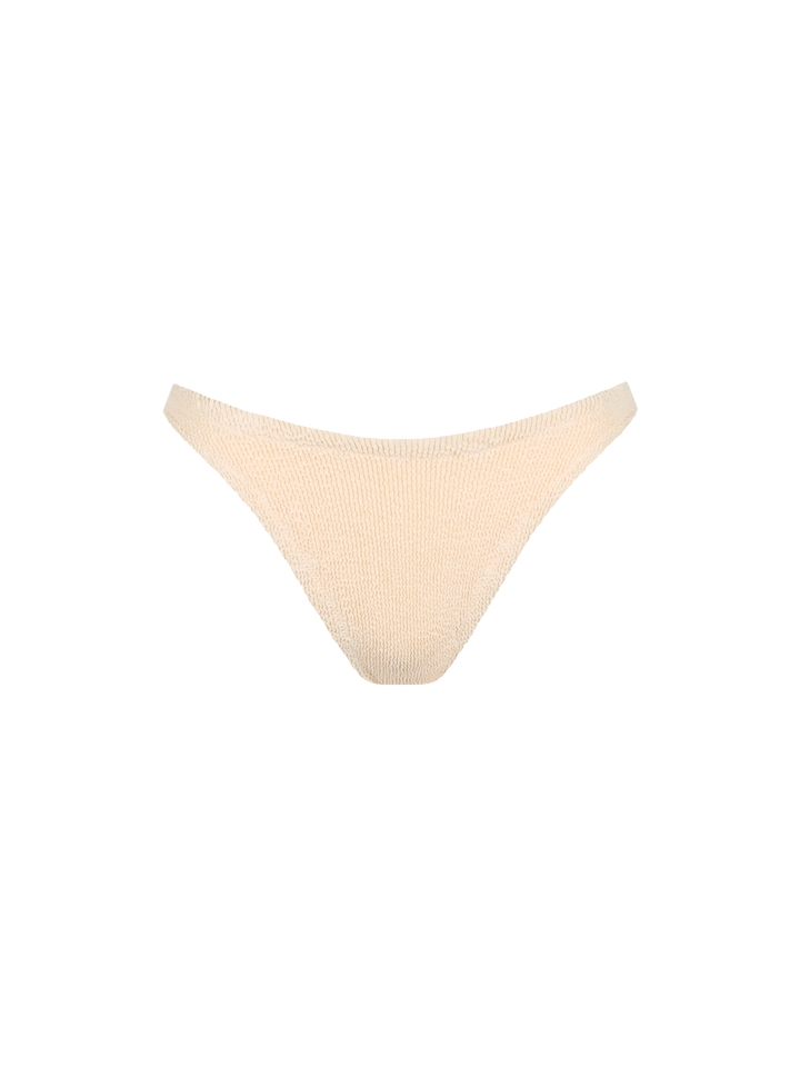 Woman beige classic crinkle bralette bikini Naima Elise - MC2 Saint Barth