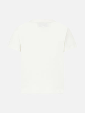 Girl heavy cotton t-shirt with Barbie St. Barth print | BARBIE SPECIAL EDITION - MC2 Saint Barth