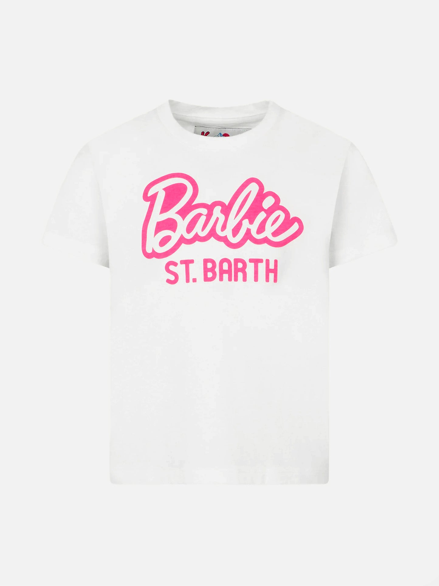 Mädchen-T-Shirt aus schwerer Baumwolle mit Barbie St. Barth-Aufdruck | BARBIE-SONDEREDITION