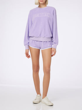 Woman terry cotton pull up shorts Francine - MC2 Saint Barth
