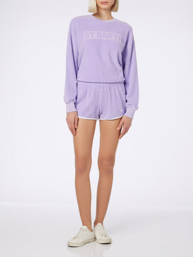 Woman terry cotton pull up shorts Francine - MC2 Saint Barth