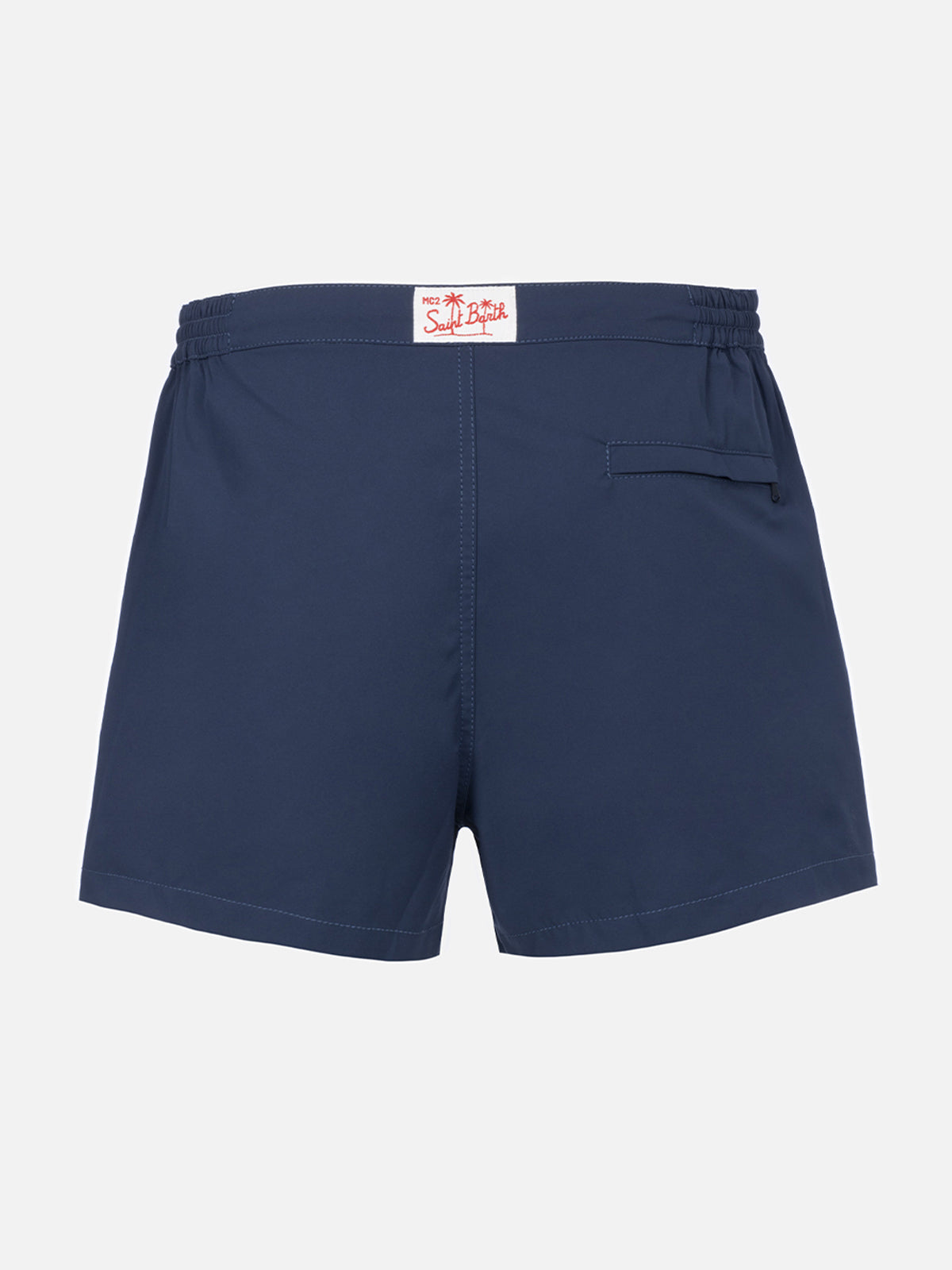 Man navy blue fitted cut swim shorts Harrys - MC2 Saint Barth