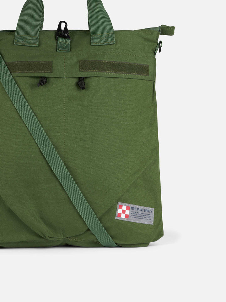 Military green canvas backpack Helmut - MC2 Saint Barth