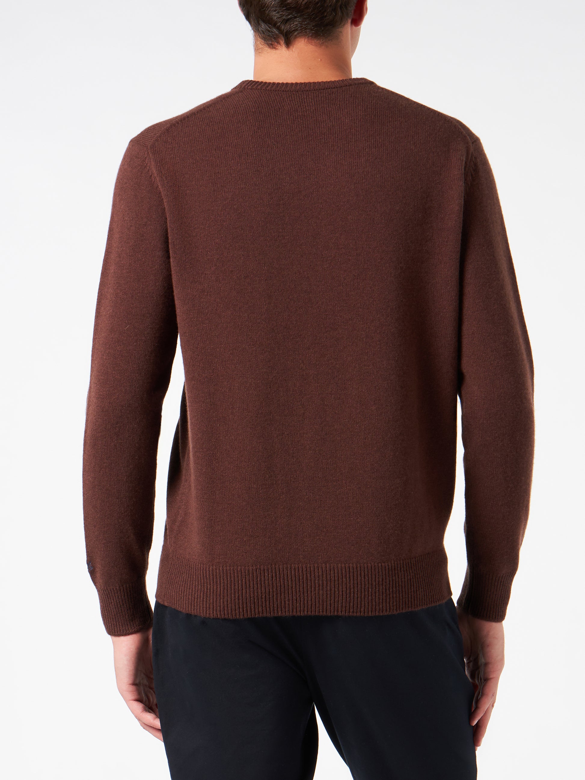 Man crewneck sweater with Sei Come la mia Moto embroidery - MC2 Saint Barth