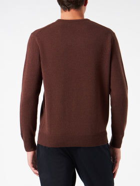 Man crewneck sweater with Sei Come la mia Moto embroidery - MC2 Saint Barth