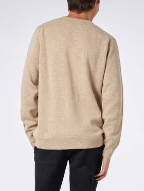 Man sweater with penguins print and Family is everything embroidery