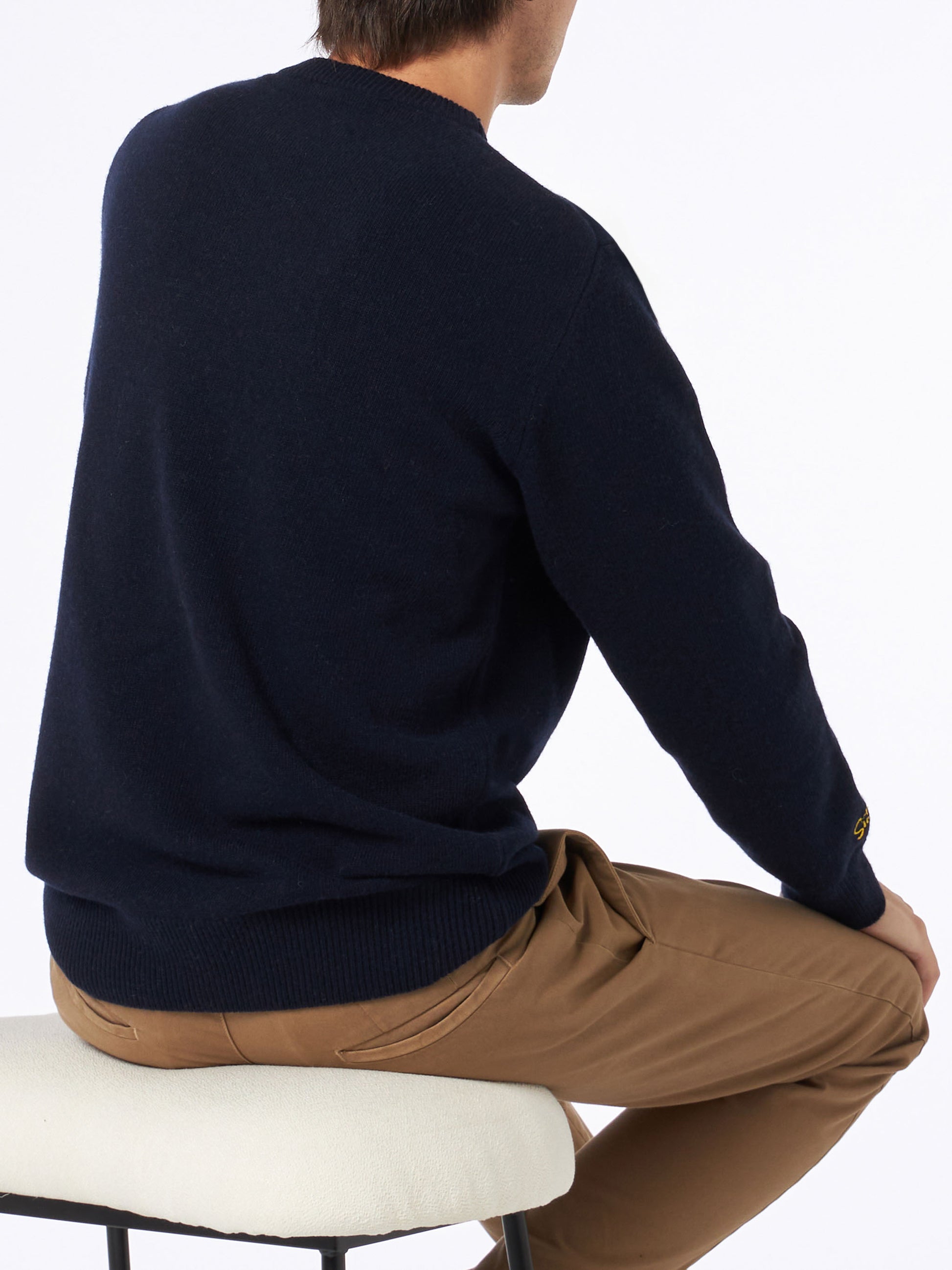 Man crewneck sweater with Homer Simpson jacquard | THE SIMPSONS SPECIAL EDITION - MC2 Saint Barth