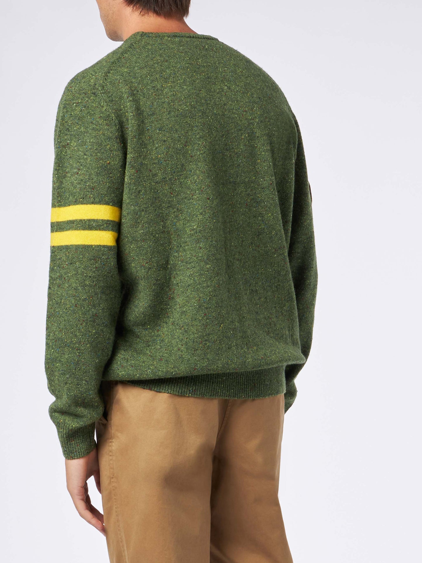 Man crewneck donegal sweater with Snoopy jacquard | SNOOPY - ©PEANUTS SPECIAL EDITION
