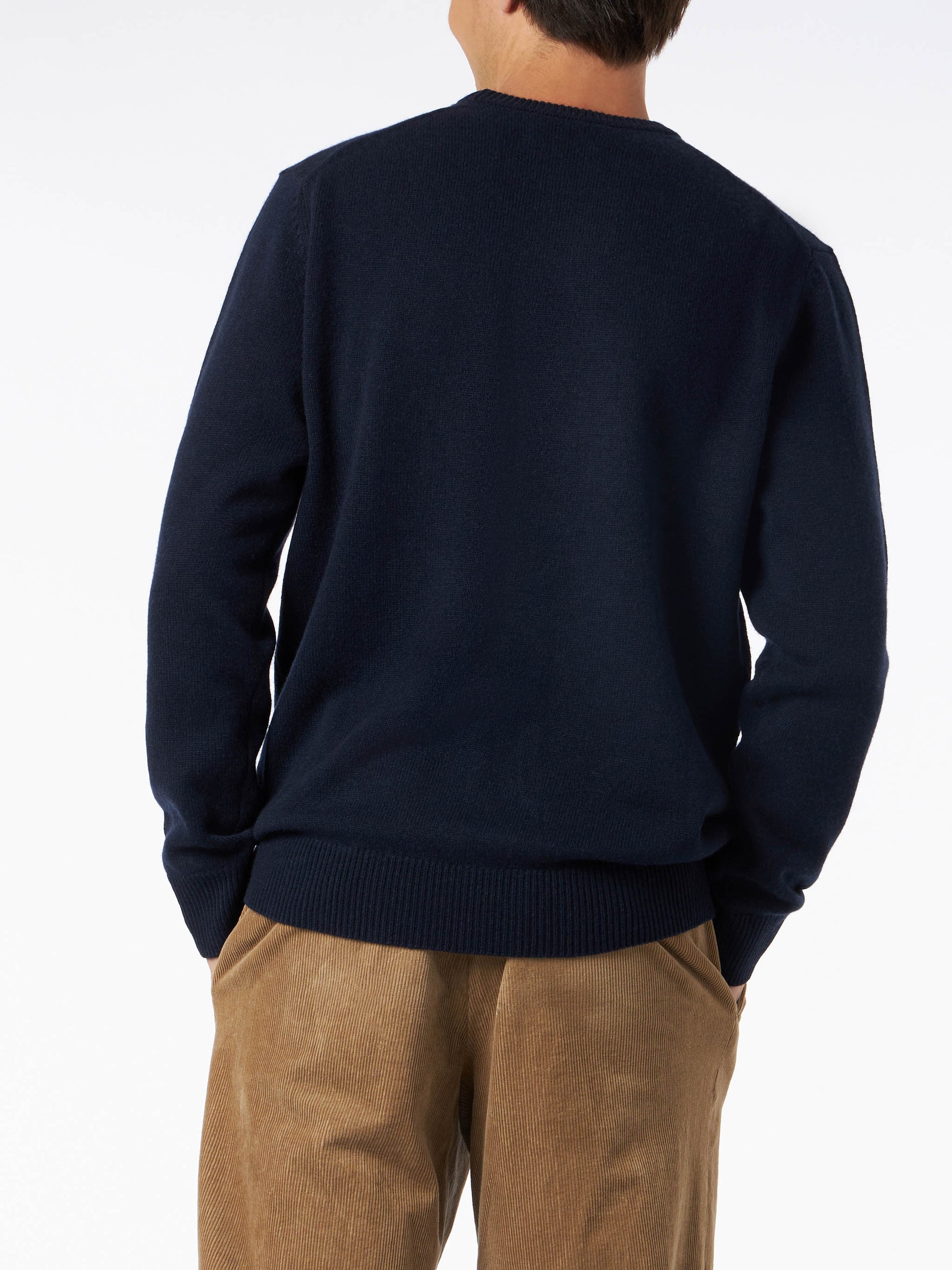 Man crewneck sweater with Crypto Ducky jacquard | CRYPTO PUPPETS SPECIAL EDITION - MC2 Saint Barth