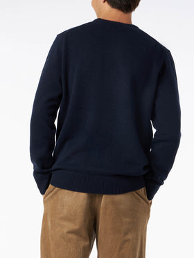 Man crewneck sweater with Crypto Ducky jacquard | CRYPTO PUPPETS SPECIAL EDITION - MC2 Saint Barth