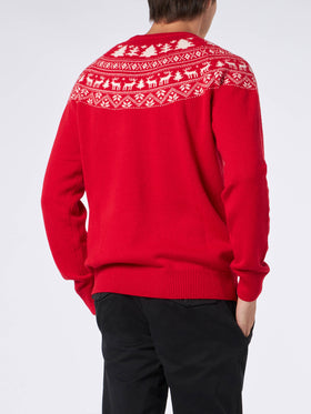 Norwegian style man red sweater - MC2 Saint Barth